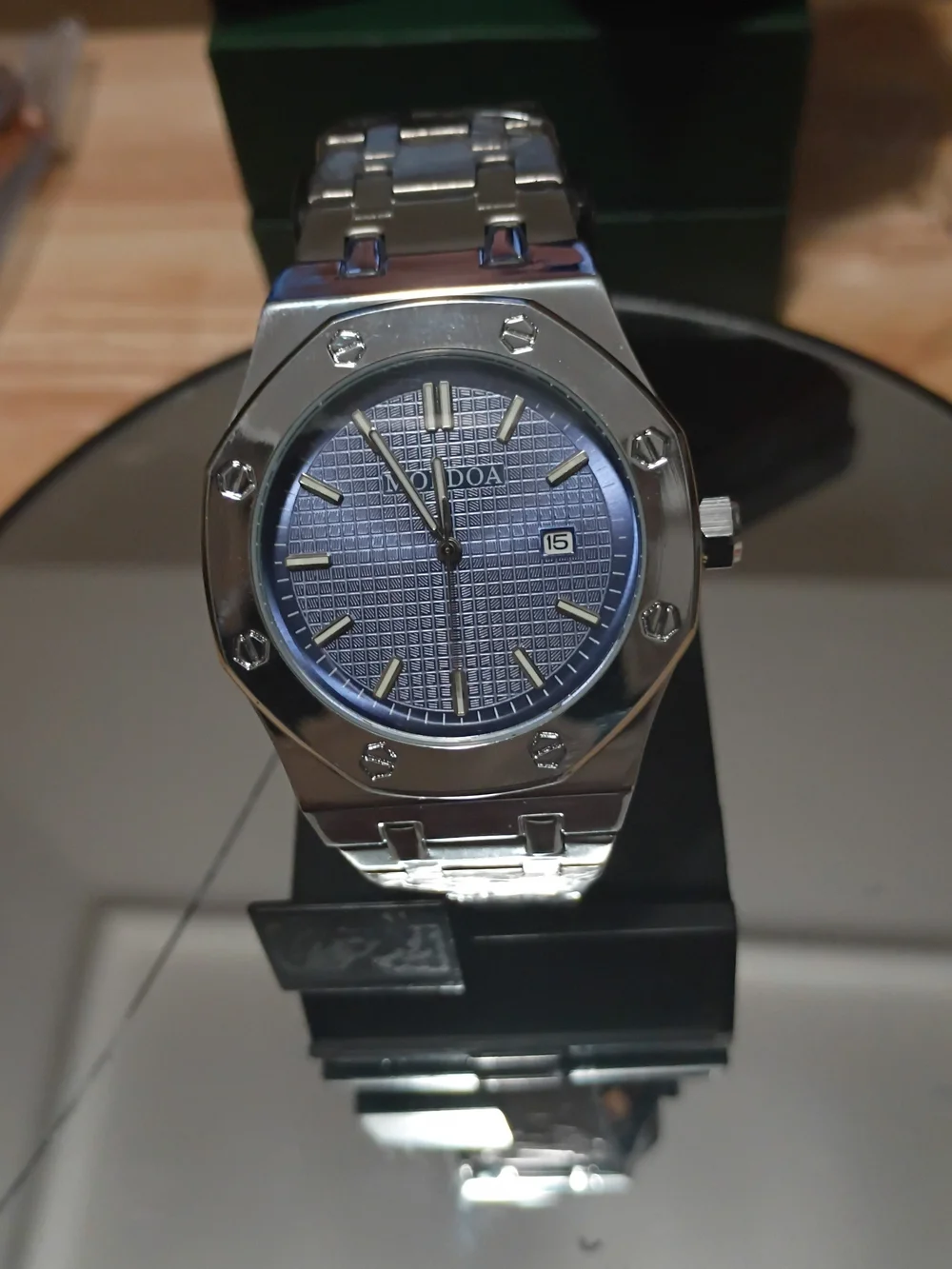 Men's Blue Dial Stainless Steel fully automatic Watch -